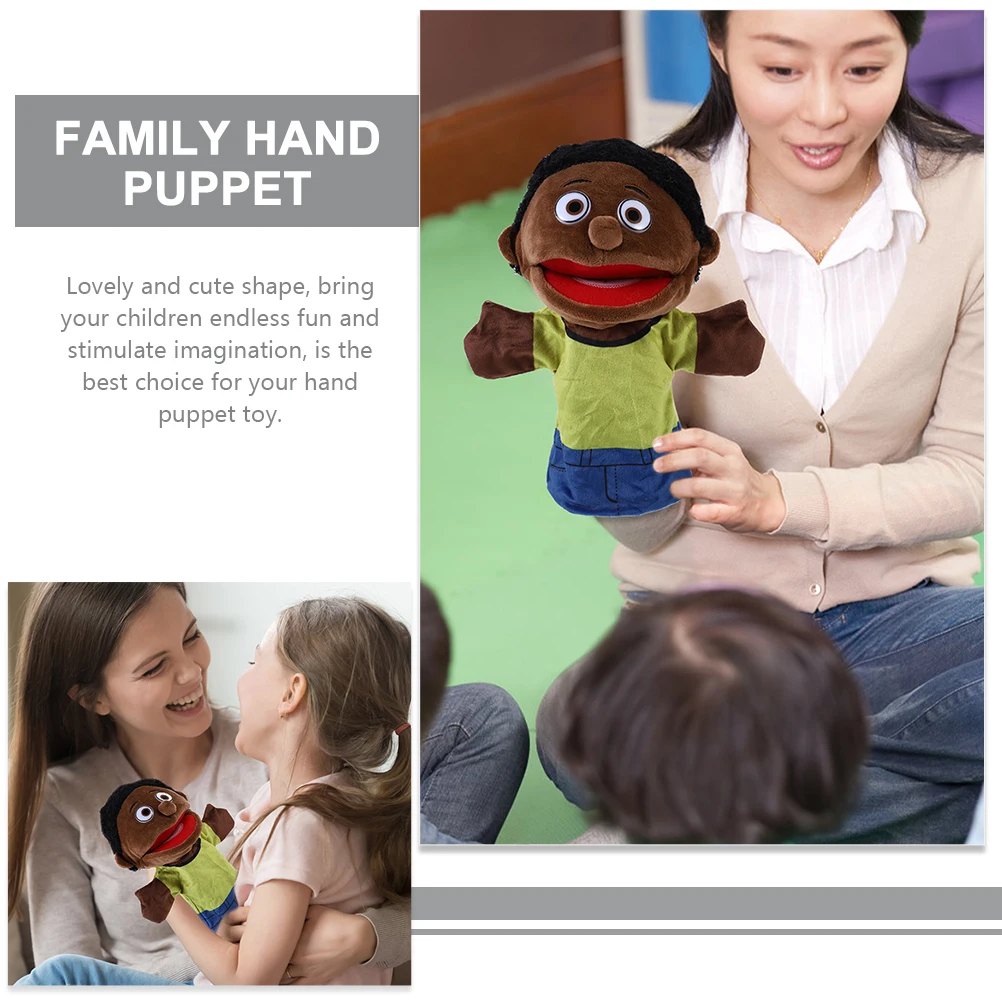 2Pcs Family Hand Puppet Set Lifelike Cartoon Hand Puppet for Storytelling Creative Role-Play and Interactive Play