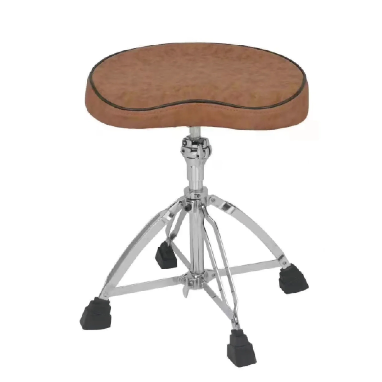 Four‑Leg XL Saddle‑Shape Drum Throne Height Adjustable Comfort Padded Drum Stool Seat For Drummers Drum Kit Percussion Accessory