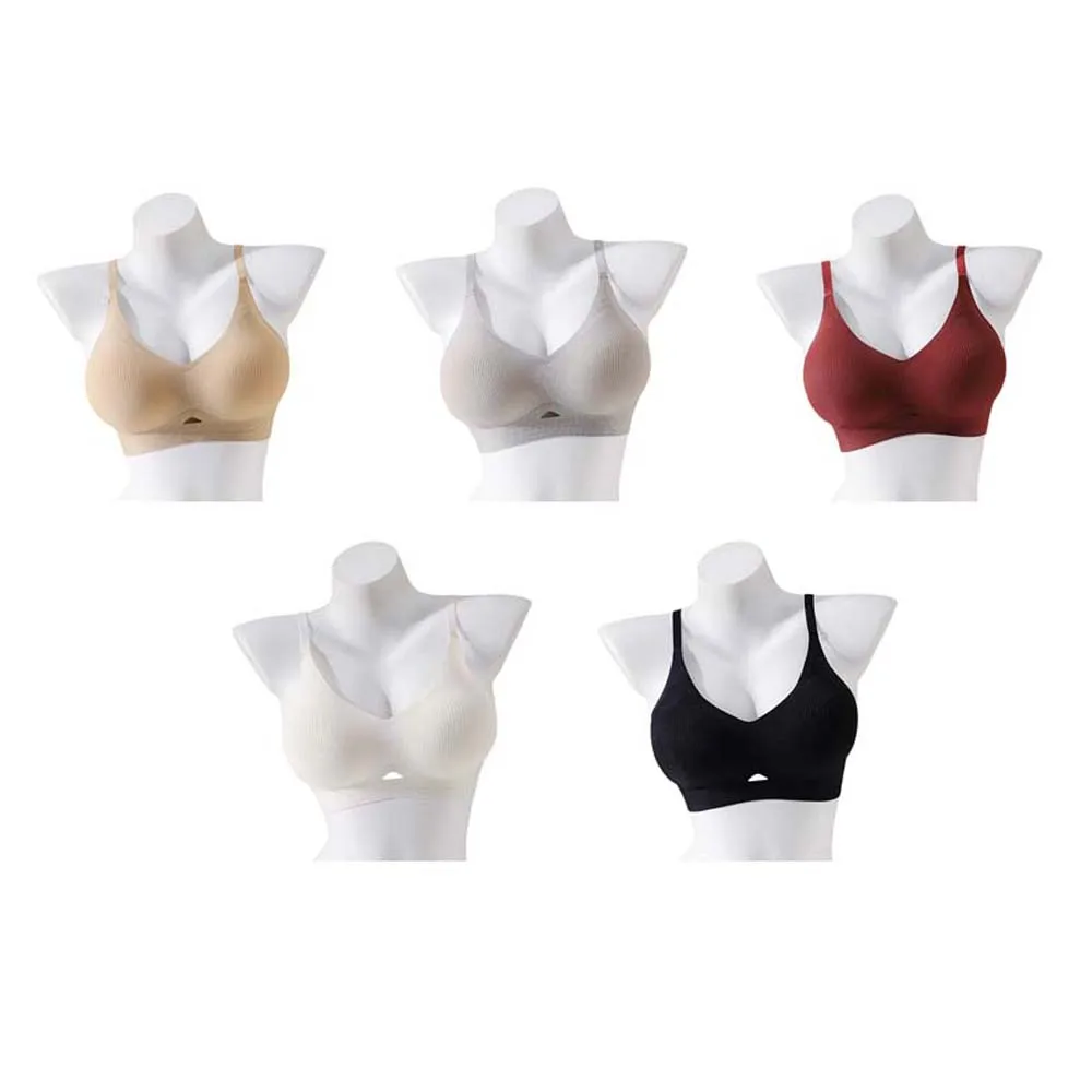 حمالة صدر لاسلكية عميقة على شكل حرف V مضادة للترهل حمالة صدر بدون أثر للنساء ملابس داخلية مجمعة للثدي حمالات صدر بدون خياطة للجري