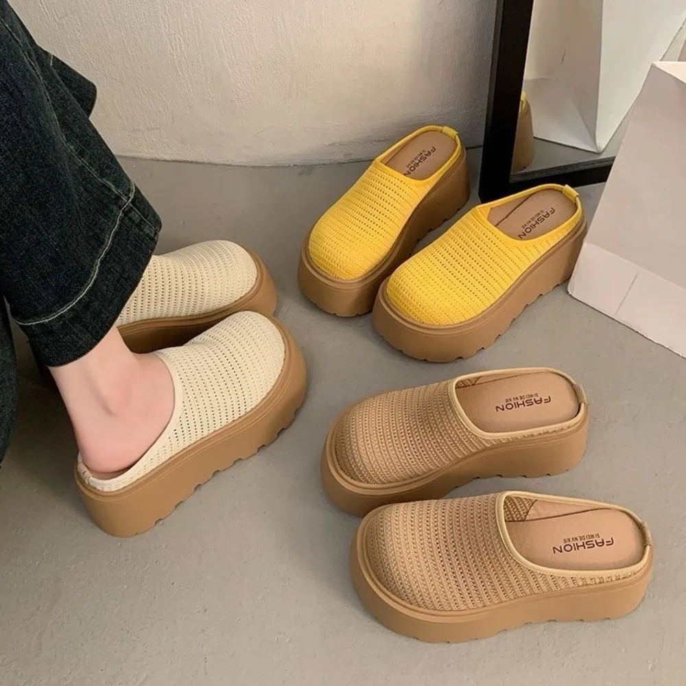 جولة اصبع القدم عطلة صندل النعال للماء الأحذية المسطحة شبكة شاطئ البحر الصنادل عدم الانزلاق بسيط سميكة القاع النعال في الهواء الطلق