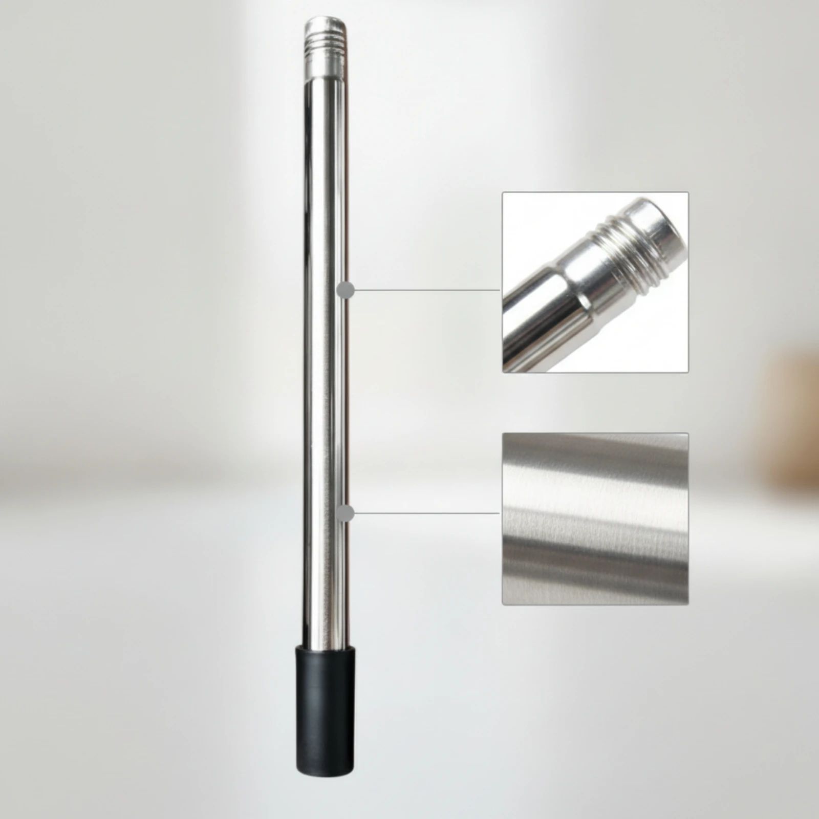 Weeding Tool Extension Tube Stainless Steel Extension Tube with End Caps 40 Cm Long-Lasting for Gardeners, Garden Maintenance