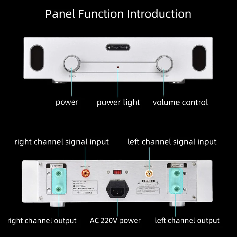 Audio Reference to Germany Berlin 933 Classic Circuit Home Audio HiFi 2.0 High Power Amplifier