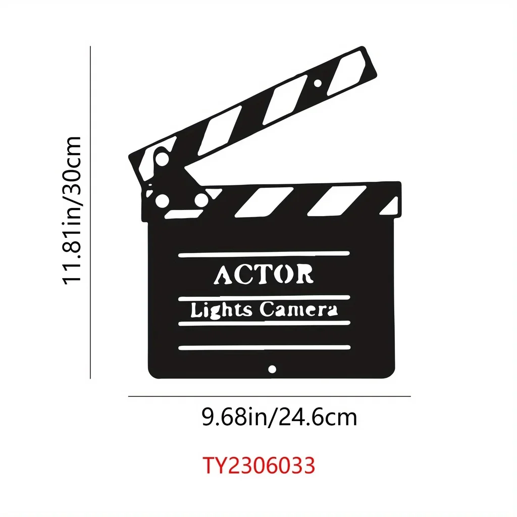 Movie Theater Decor, Movie Theater Room Decor, Cinema Wall Art Metal Movie Reel Wall Sign, Cinema Movie Film Artwork