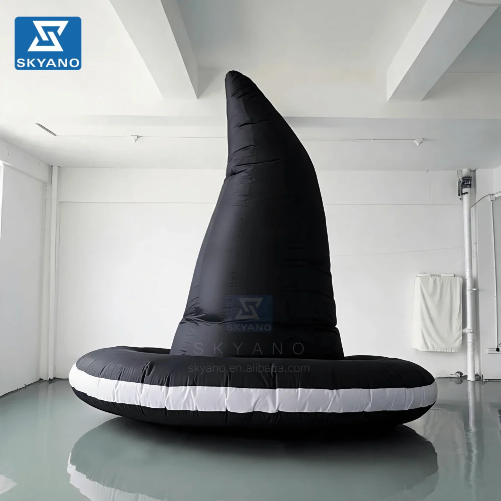 Inflatable Witch Hat Halloween Witch Hat Decoration Inflatable Model Halloween Inflatable Decoration