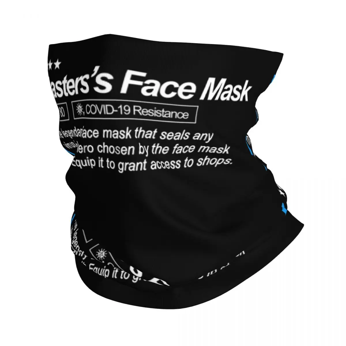 Master's Face Mask Gamer Bandana Neck Gaiter Printed Wrap Scarf Multifunction Cycling Scarf Riding Unisex Adult Washable