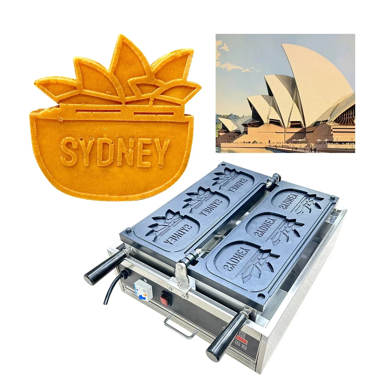 

Taiyaki Electric Machine Snack Food Processing Machinery Custom LOGO/Pattern For Commercial Use