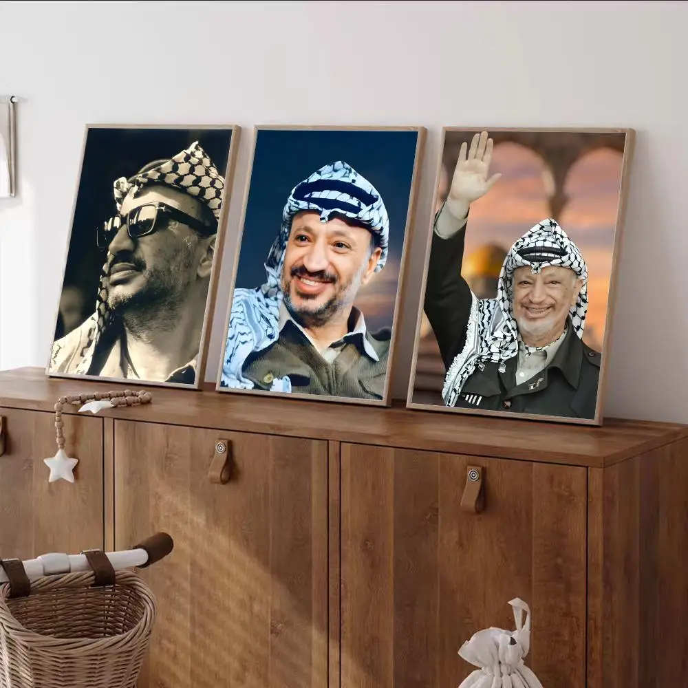 Political Y-Yasser Arafat Poster Art print wall decor ideal for living room, bedroom, bar, parlor, and home gifting