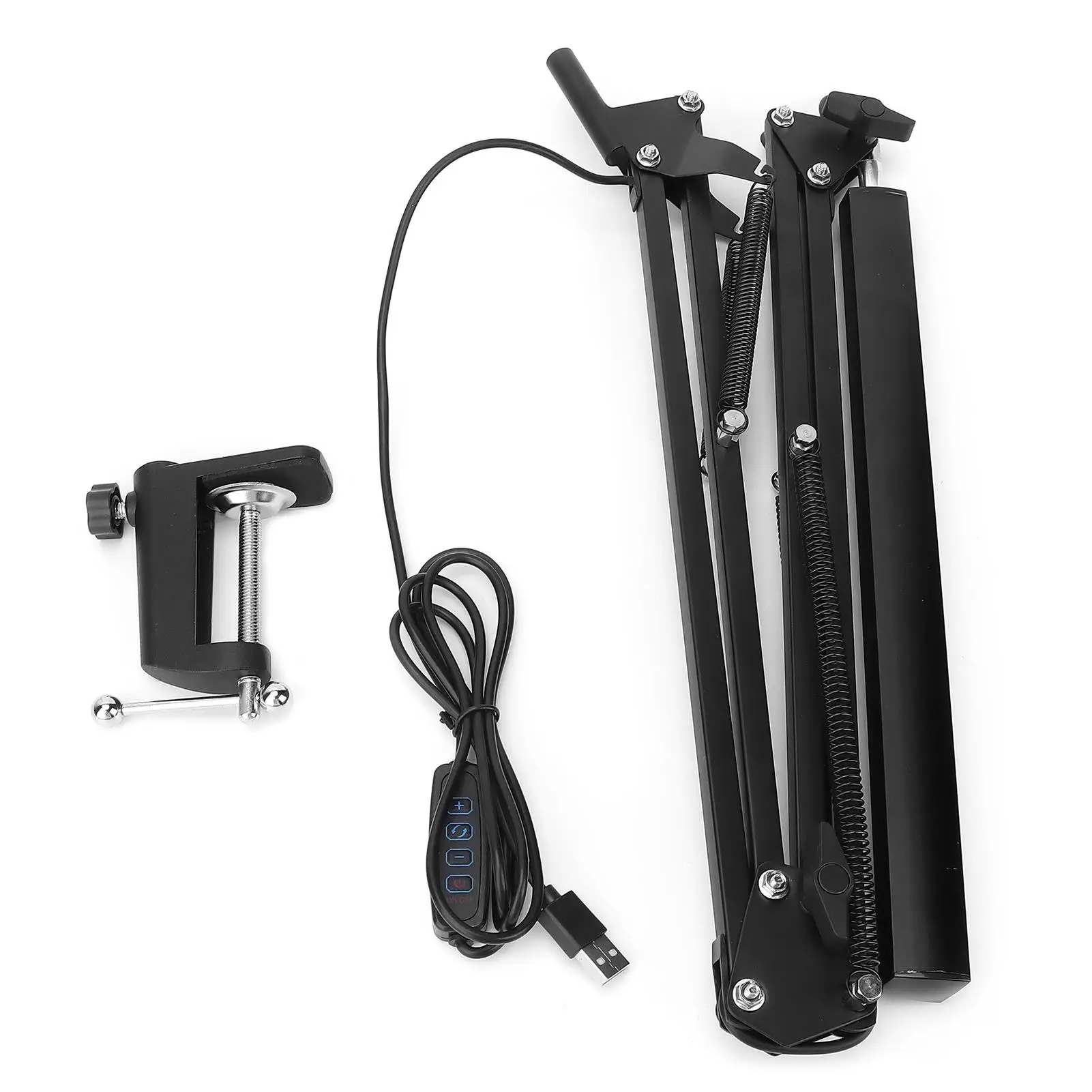 

Swing Arm Desk Lamp USB Rechargeable Control Task Light for Gaming for work for reading Adjustable Brightness