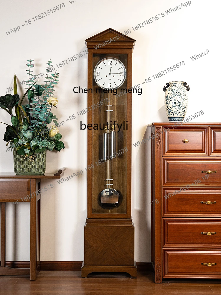 

Modern floor clock light luxury household simple fashion table clock living room Italian minimalist mechanical pendulum clock