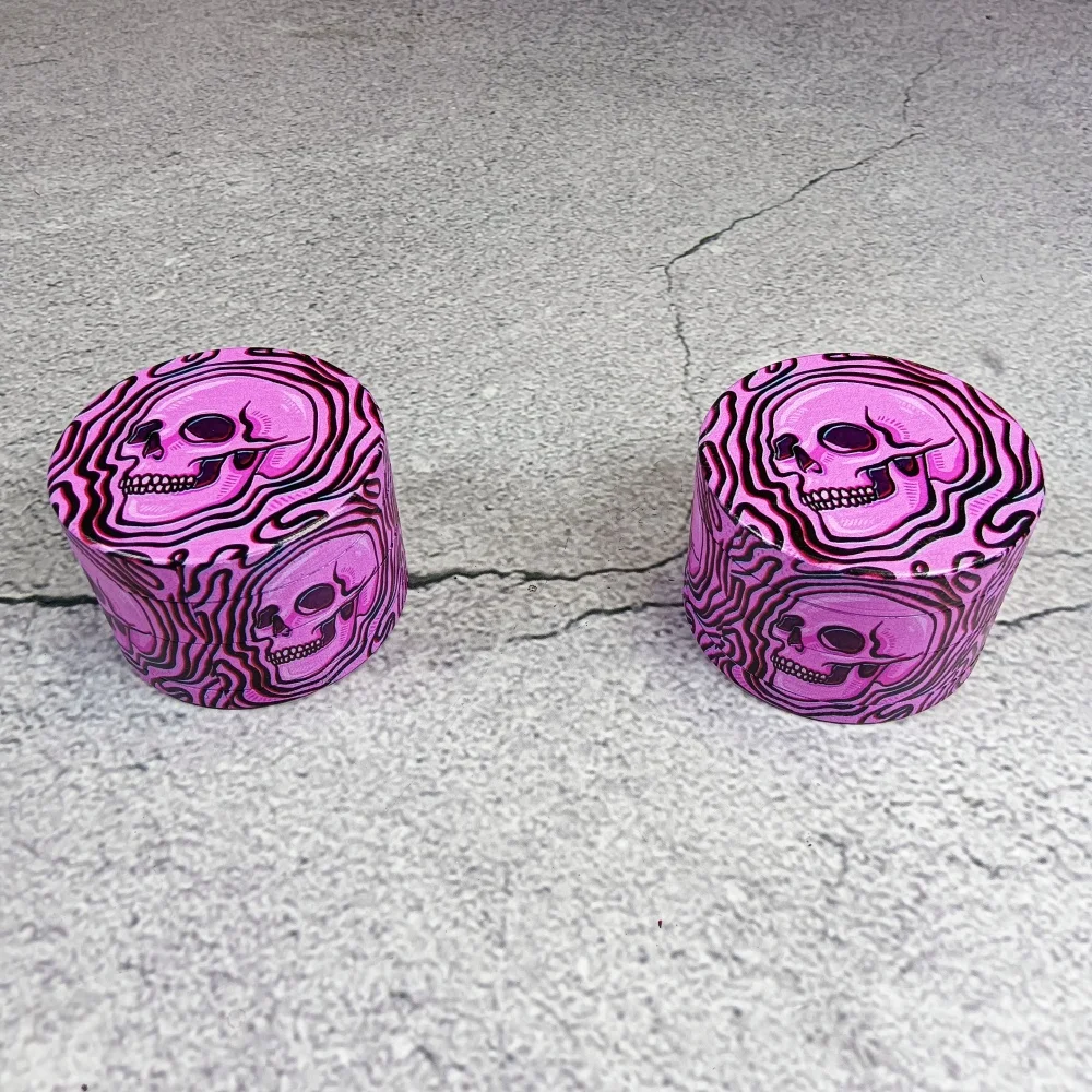 2inch Pink Skull Cartoon Metal Herb Grinder Mill Mortar 4-Layers Grass Cigar Tobacco Vanilla Bud Grinder Smoking Cigarette Tool