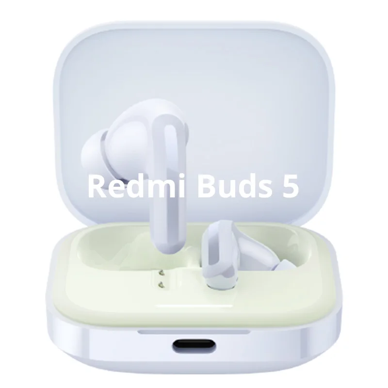 Xiaomi Redmi Buds 5 Earphone TWS Wireless Bluetooth 5.3 46dB Active Noise Cancelling Earphone 40 hours Battery Life Headset