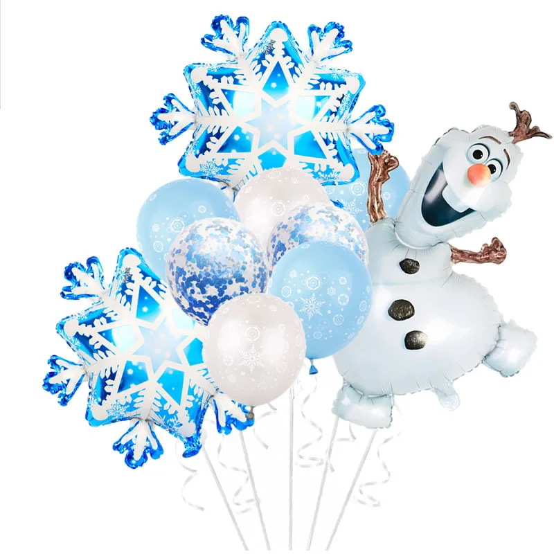 Disney Snow Queen Birthday Decoration stoviglie Cup Plate Elsa Balloon Frozen Birthday Party background New Style Party Supplies