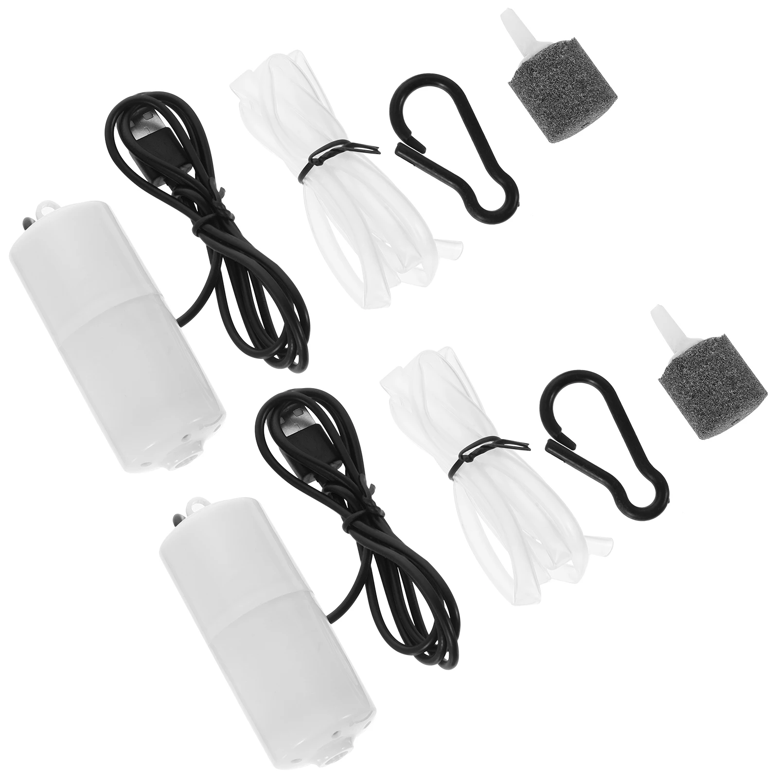 

2 set USB Oxygen Pump for Aquarium Fish Tank Bubbler Small Aerator Random Color Practical Pet Supplies