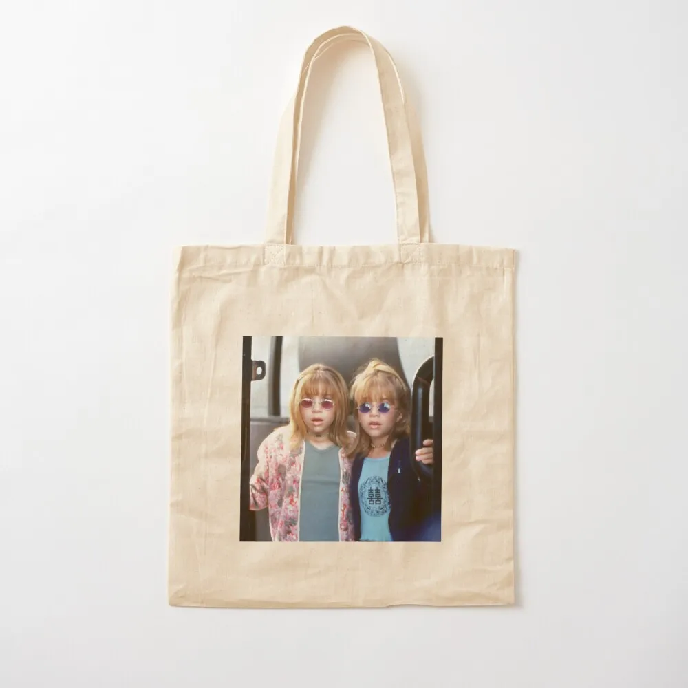 

Billboard Dad - Olsen Twins (Mary-Kate _amp_ Ashley) Tote Bag sac pour femme Women bags Canvas Tote Bag