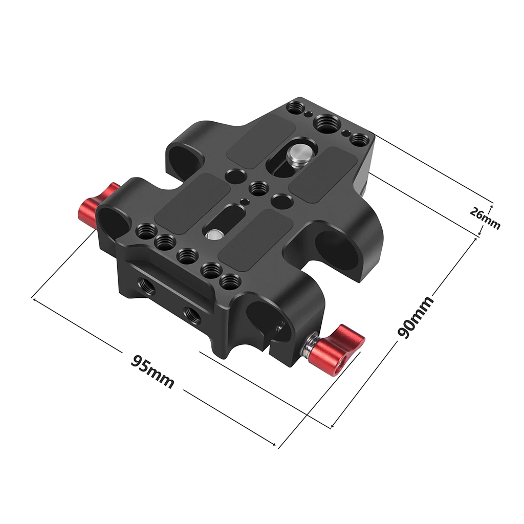 Universal Kamera Grundplatte Schulter Rig 15mm Stange Clamp Quick Release Adapter für Sony DSLR Käfig Vlog Schulter Unterstützung System – Detail 23