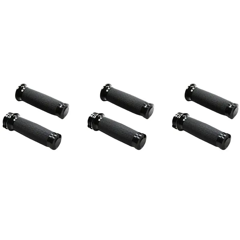 A11M-6X Universal 1In 25Mm Hand Grips Motorcycle Handle Bar Handlebar For Touring Sportster 883 1200 XR For