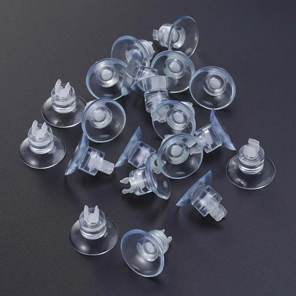 

25pcs Oxygen Pipe Fixing Suction Cup Clamps for Aquarium Airline Clips Fish Tank Hose Holder Rubber Pet Supplies Air Pump