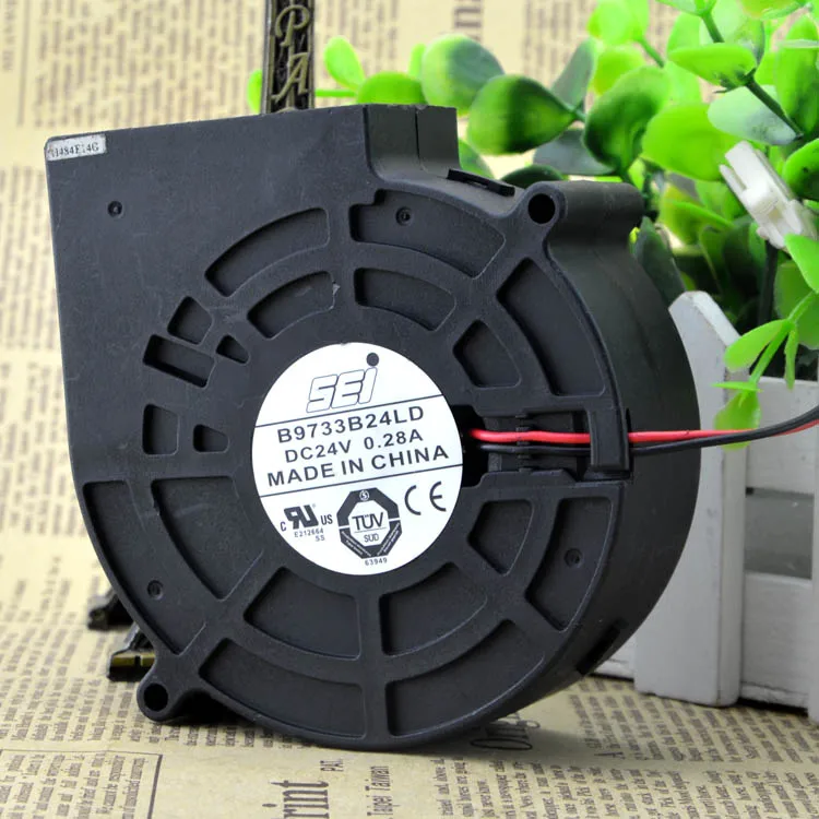 

SEI 9733 24V INVERTER FAN 9.7CM BLOWER TURBINE CENTRIFUGE FAN B9733B24LD