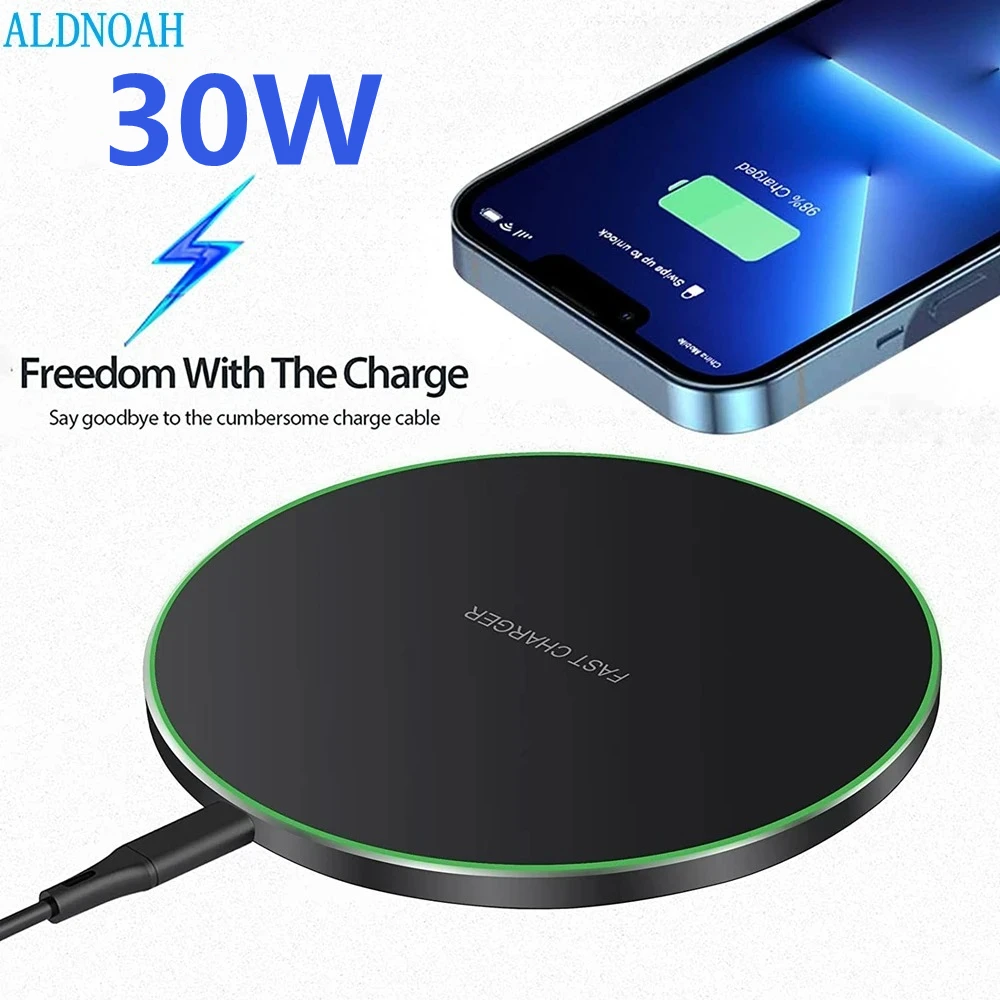 40W Sạc Nhanh Không Dây Dành Cho iPhone 13 12 11 Pro Xs Max Mini X Xr 8 Cảm Ứng Rung 3 miếng Lót Cho Samsung S21 S20 S10 S9 Note
