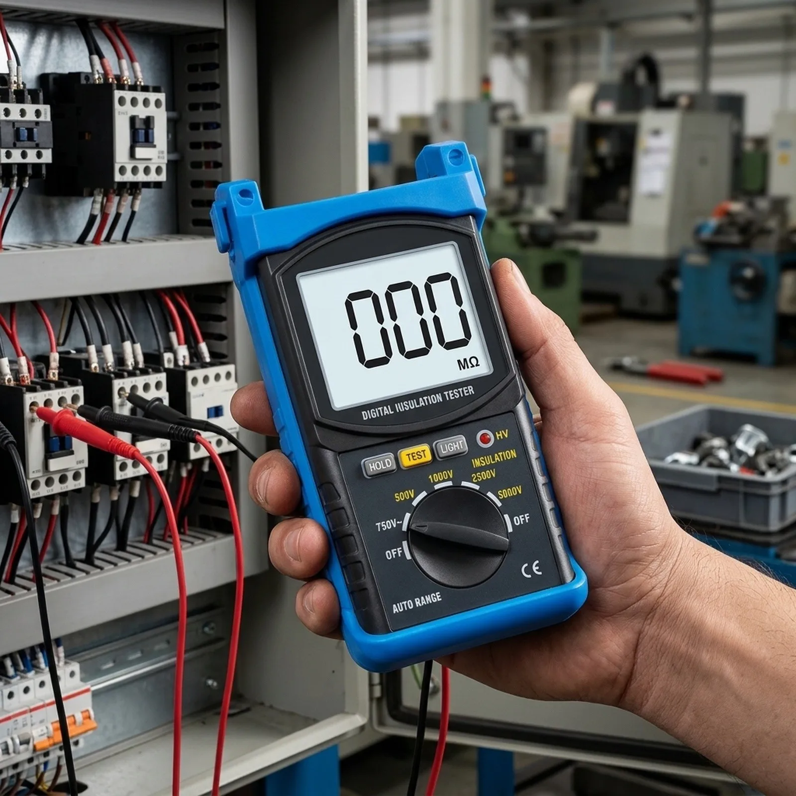 Testing And Inspection Digital Megohmmeter AC Voltage Measurement Device High Voltage Tester Resistance Measurement Tool