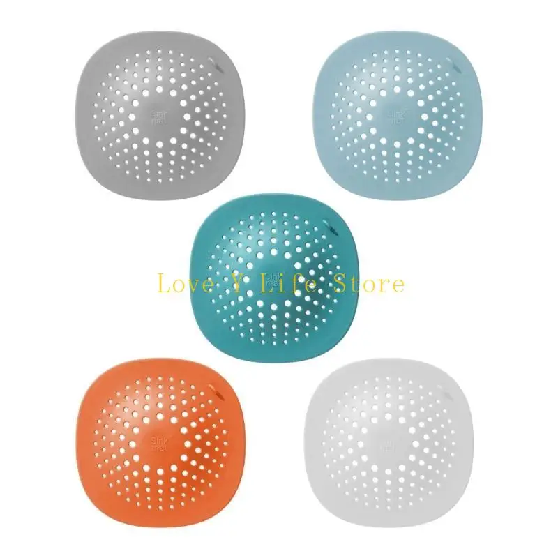 

L74C Pack of 5 Hair Stoppers Trap Plastic Rubber Drain Protectors Convenient for Shower Bathtubs and Kitchen Sink Use