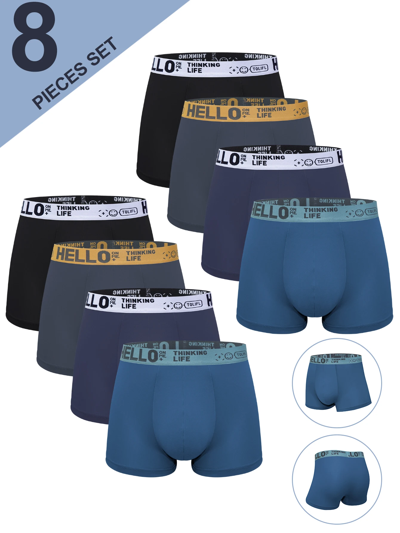 8 Buah Celana Dalam Boxer Pria Celana Dalam Huruf Celana Dalam Seksi Celana Dalam Nyaman Bersirkulasi Lembut Celana Boxer Ukuran Besar