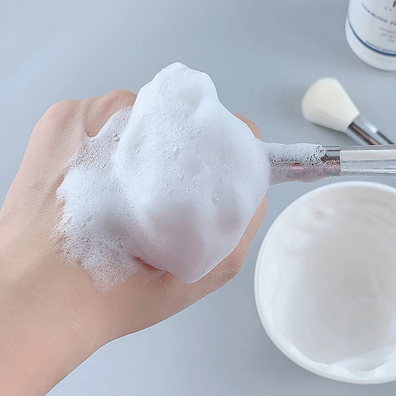 Soft Hair Facial Cleanser Brush Portable Face Massage Washing Mask Brush Multi‑Functional Skin Care Tool Daily Use Spare Part