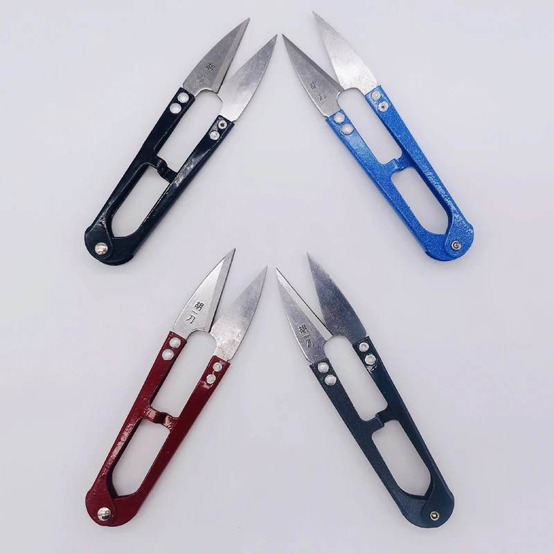 U Shape Sewing Scissors, Yarn Thread Cutter, Embroidery Small Snips Clippers, Trimming Nipper for Sewing Stitch DIY Crafts