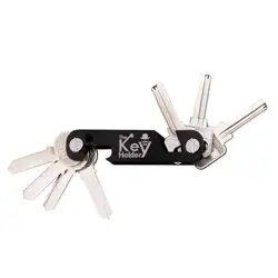 Soporte de llavero de moda para hombre, cartera para llaves de coche, organizadores de llaves inteligentes, multifunción, portátil, A-12