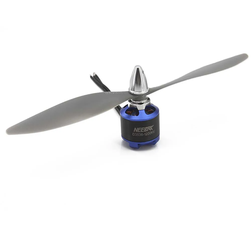 NEEBRC 3536 1200KV Outrunner Brushless Motor 1047 Propellers CW CCW Blade for RC Fixed Wing Plane Aircraft Skysurfer FPV Glider