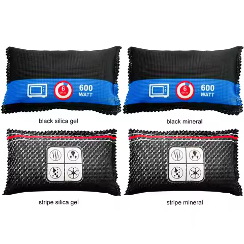 Car Dehumidifier Desiccant Dehumidifier Bag Multifunction Silica Gel/Mineral Moisture Absorbing Bag for Wardrobe Shoe Cabinet