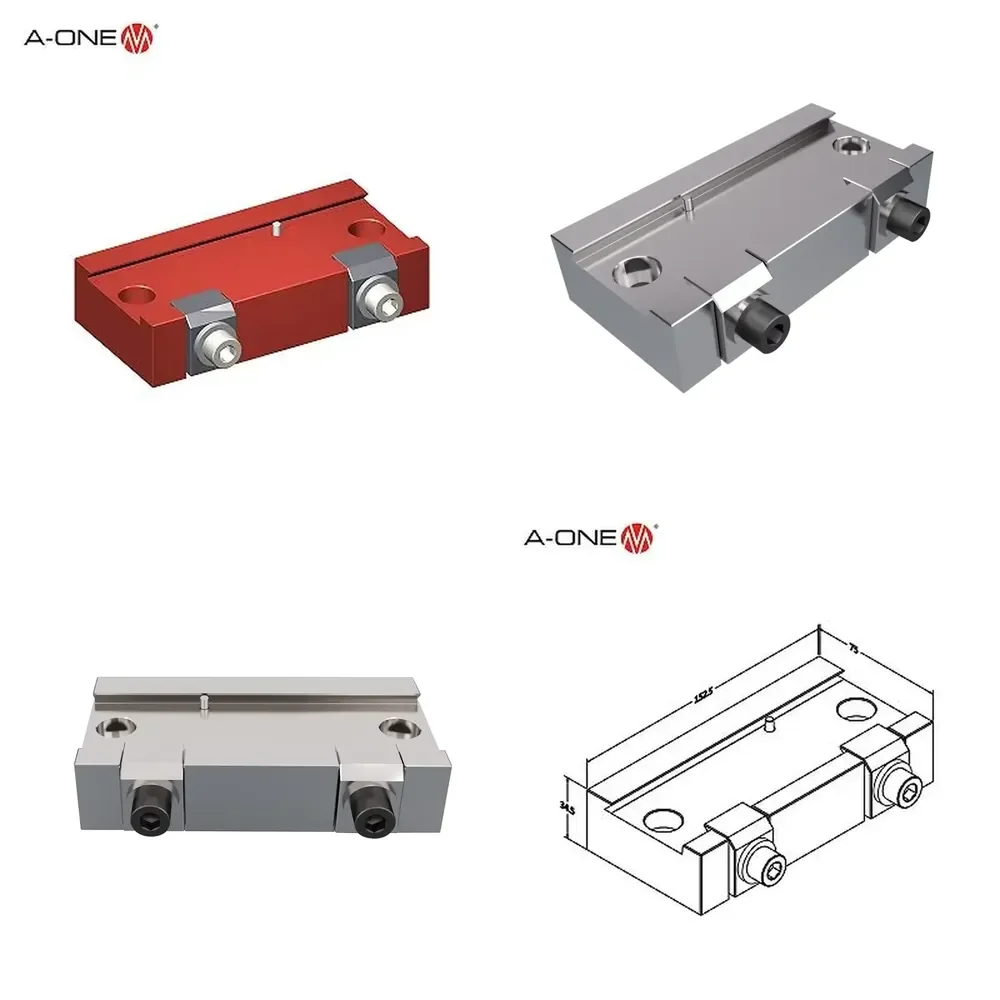 A-ONE Jig EDM Tooling System 5-axis Machine Processing Metal Cutting Tools or System 3R Dovetail Fixture