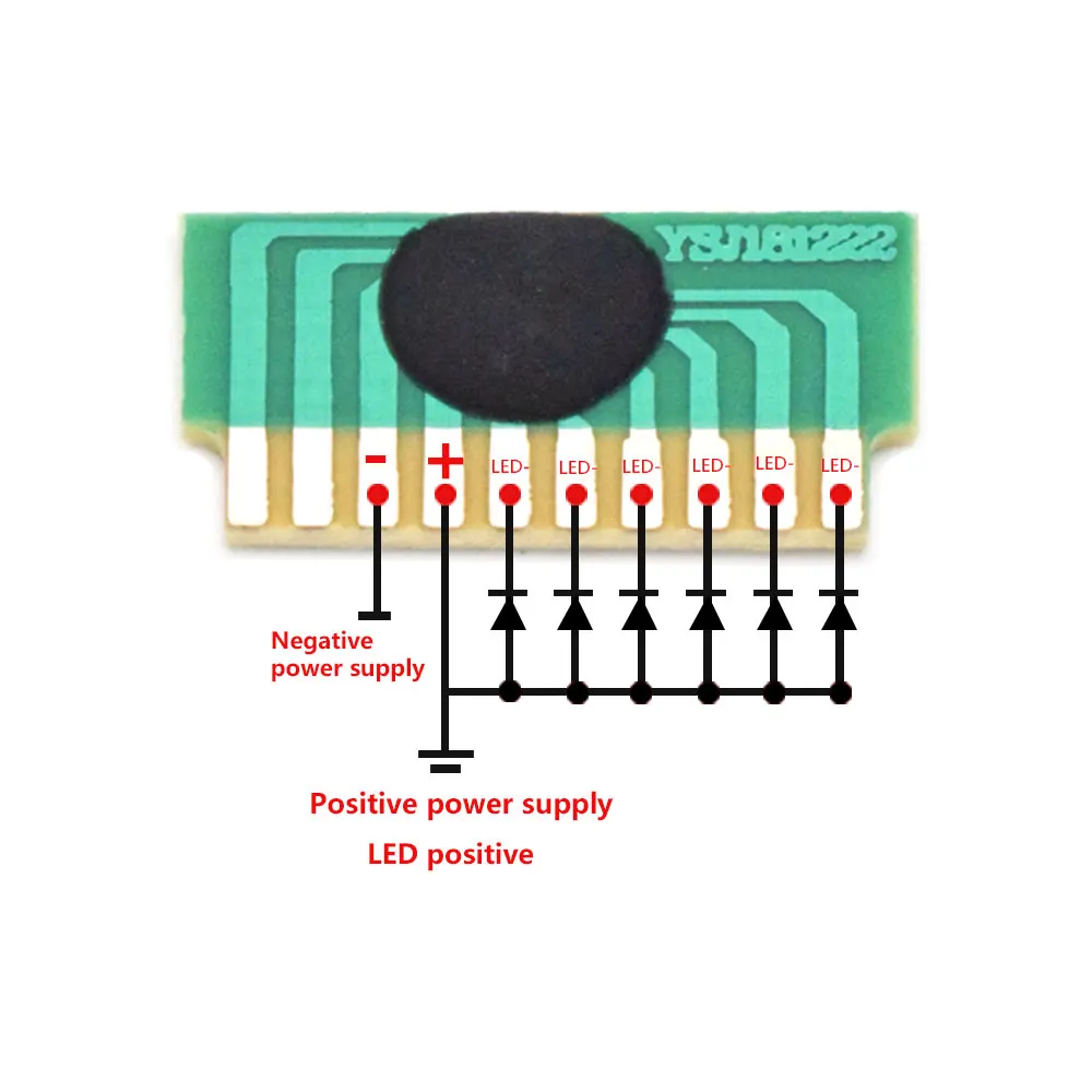 LEDフラッシュライトモジュール,6つのフラッシュライト