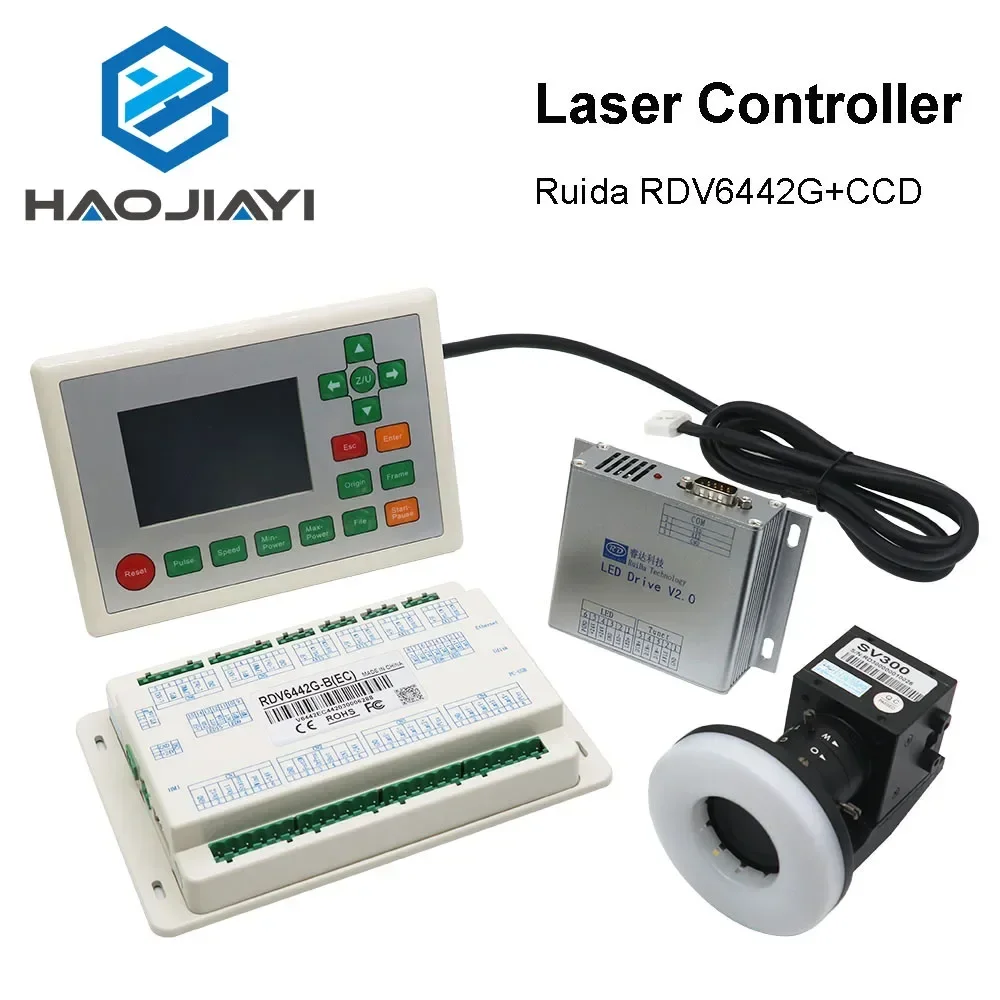 

HAOJIAYI Ruida RDV6442G CCD Visual Co2 Laser Controller System for Laser Cutter Engraver Machine