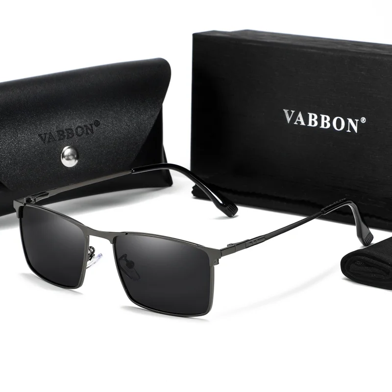 Vabbon Trendy للرجال والنساء إطار مربع الاستقطاب نظارات الموضة في الهواء الطلق النظارات الشمسية المضادة للأشعة فوق البنفسجية الصيد والقيادة نظارات، هدية مميزة 9507