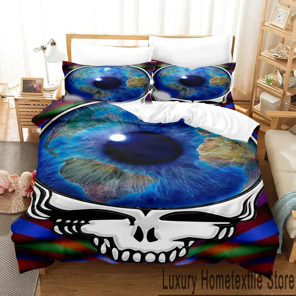 Imagem -06 - Conjunto de Cama Grmental Crânio 3d para Meninos e Meninas Capa de Edredão Fronha Têxtil Doméstico Gêmeo Queen e King Size Cama de Adulto