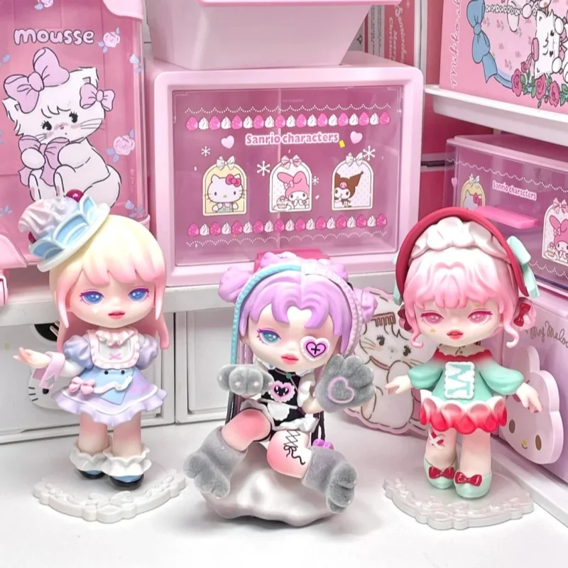 요미 드림룸 시리즈 블라인드 박스 트렌디 테이블탑 장식품 귀여운 인형 장난감 소녀들을 위한 선물 수집용 미니어처 피규어