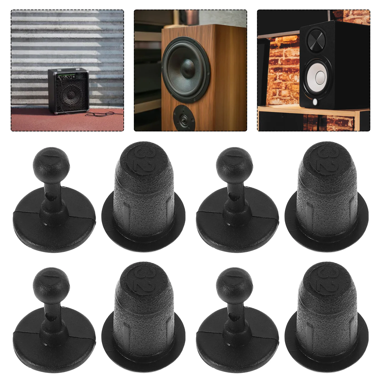 

20 set Speaker Grille Clips Durable Audio Grill Retainers Easy Install Mesh Panel Fasteners For Diy Projects Car Speaker