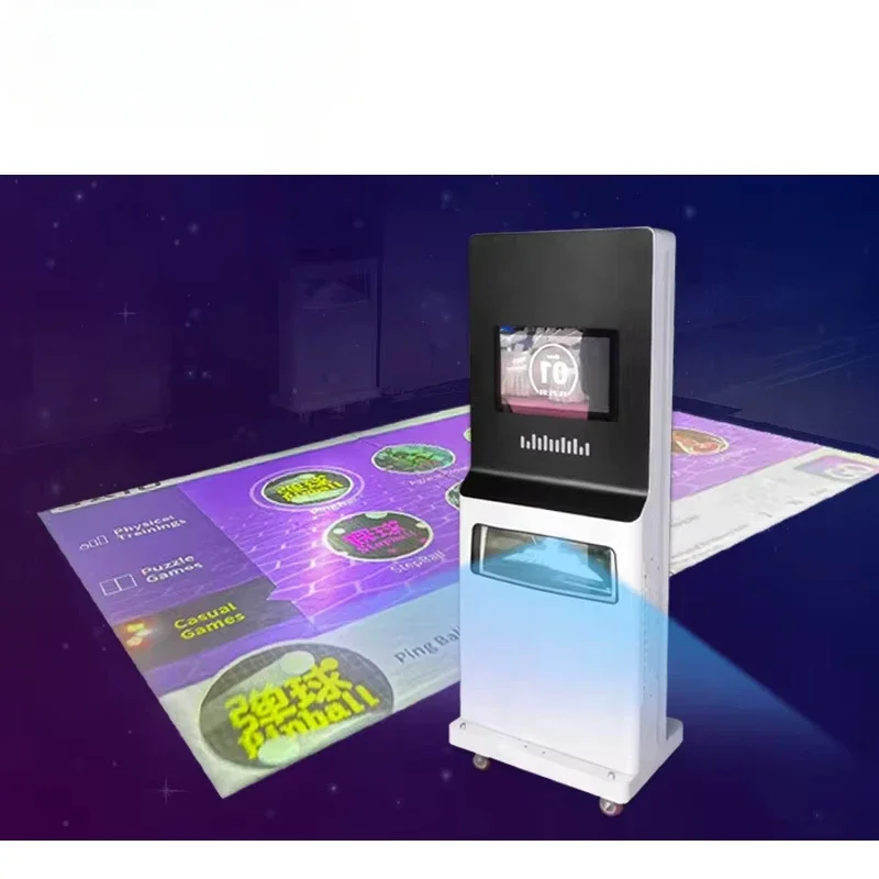 Projecteur de sol coule tout-en-un, jeu de réalité augmentée, jeu de projection de sol mobile coule