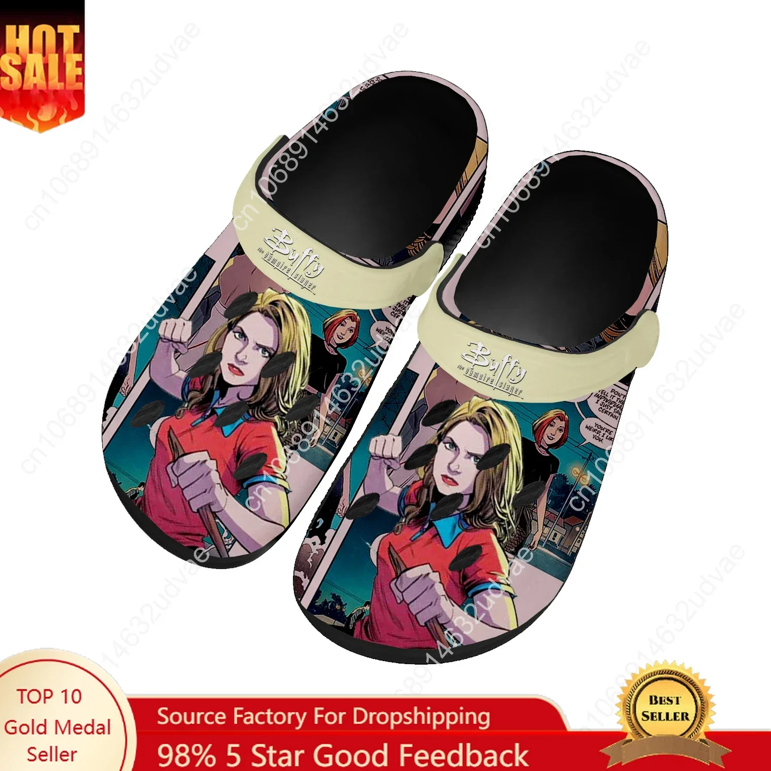 

The Umbrella Academy Water Shoes Mens Womens High Quality Home Garden Clogs Customizd Sandals Beach Breathable Hole Slippers