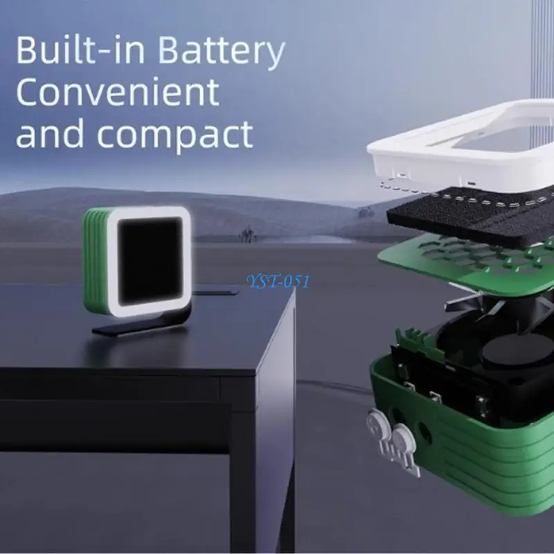 

E15A 6500RPM High Efficiency Smoky Removal Fan With Light For Technology Phone Repair