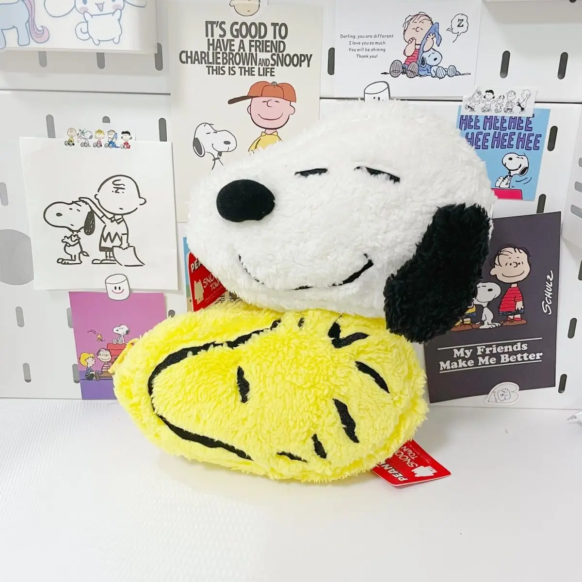 

Snoopy Pencil Bag Creative Cartoon Large Capacity Cute Funny Simple Student Stationery Box Makeup Desktop Storage Supplies Gift