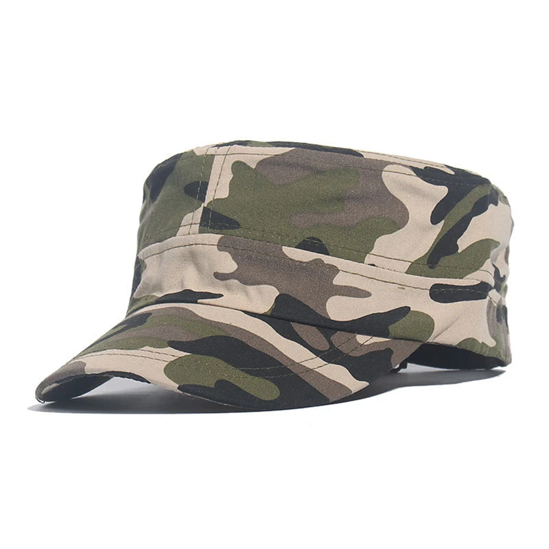 Summer Fashion Men Baseball Caps Tactical Camouflage Flat Cap Hats Women Men\'s Outdoor Visor  training Camo