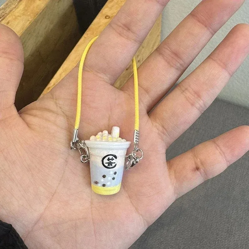 Poppenhuis poppenhuis mini simulatie melk theekopje Voor Ropa labubu pop accessoires miniatuur scène hanger