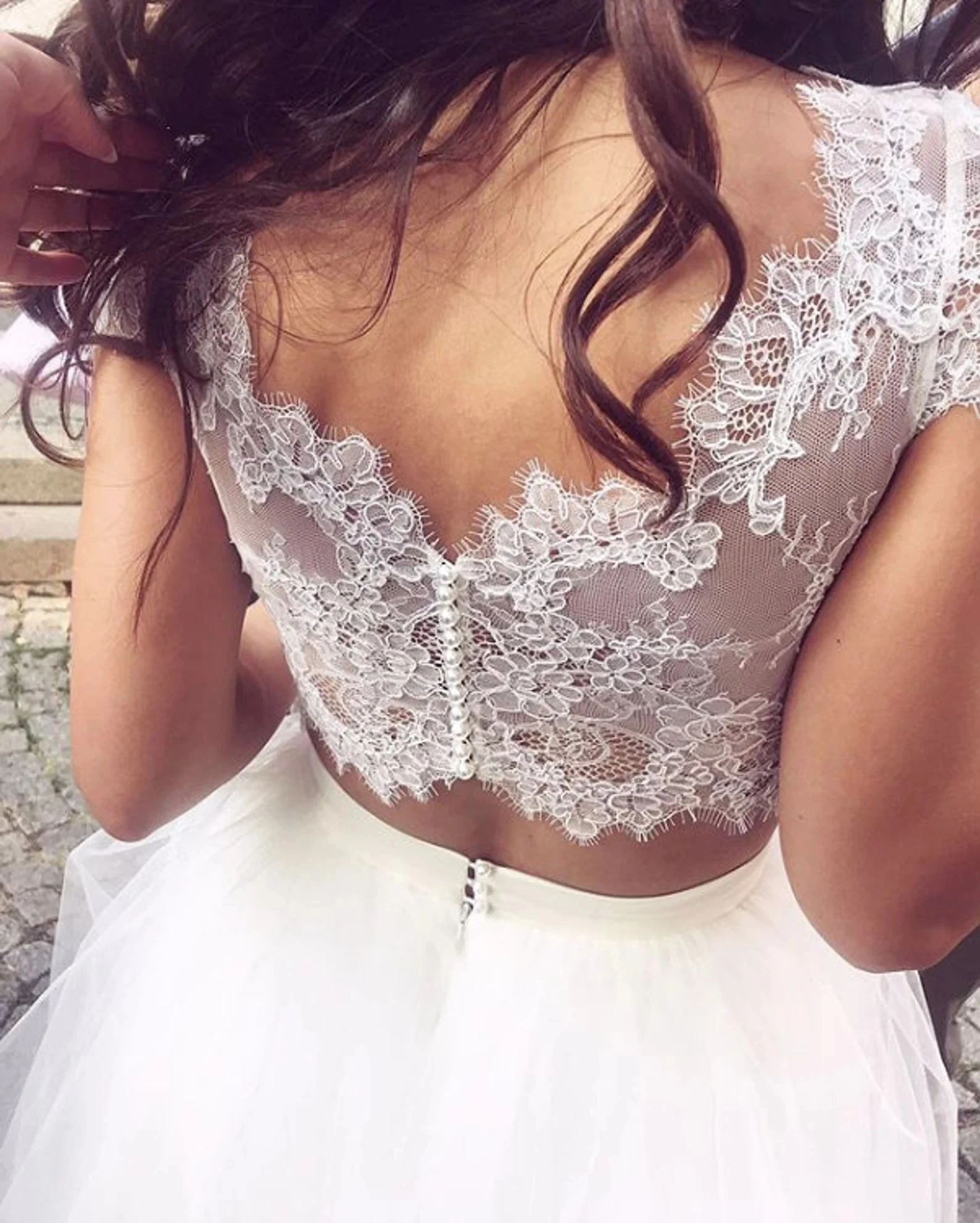 

Кружевные свадебные болеро по индивидуальному заказу с короткими рукавами и пуговицами на спине, куртка невесты для официальной вечеринки, свадебные плечи, женские накидки, накидки