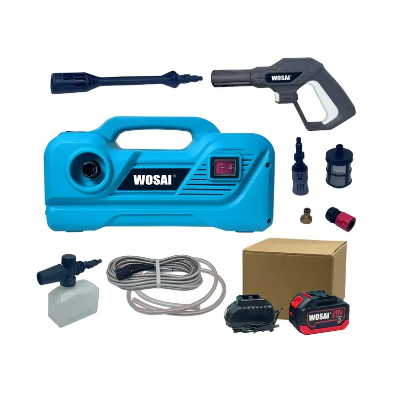 WOSAI Cordless High Pressure Washer Spray Water Car Car Washer Portable High Pressure Car Washer 20v,9L/minute,60 Minutes