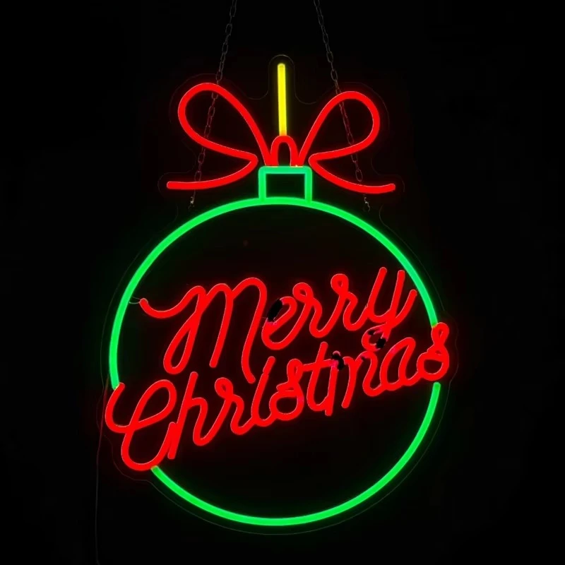 Hot Selling Christmas Halloween Landscape Festive Celebration Store Decoration 2D LED Neon Pattern Light PVC High Brightness