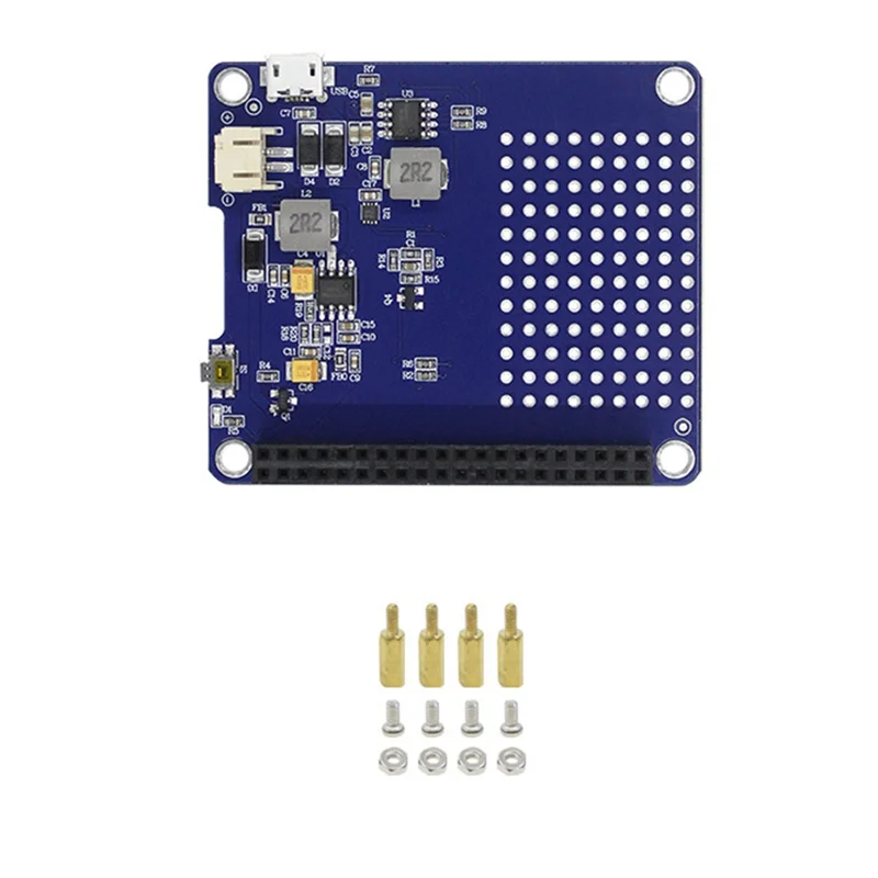 Nieuwe-UPS HOED Voor Raspberry Pi 4B 3B + 3B 2B 3A + A + UPS HOED Lithiumbatterij Voedingsmodule
