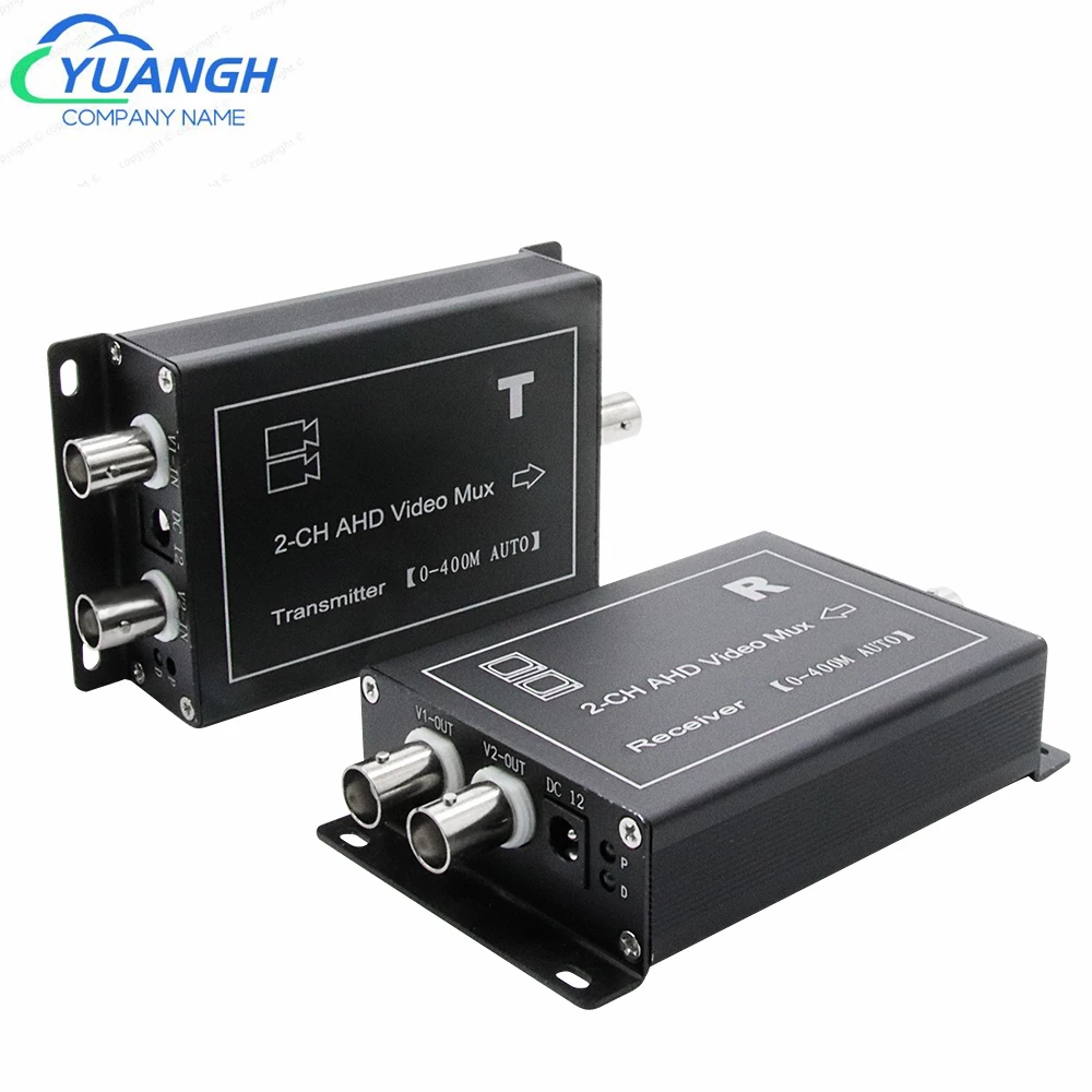 

2Ch Coaxial Video Converter AHD TVI CVI Video Multiplexer For 1080P Analog Security CCTV Cameras