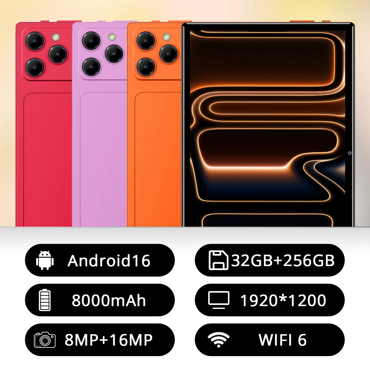 i17  Android Tablets 10.1 Inch Octa Core 32GB RAM 256GB ROM Dual SIM Cards Call WiFi Bluetooth Google Play Tablet PC Android 16